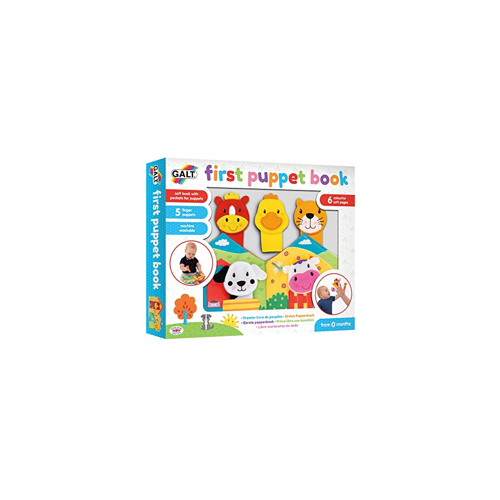 Galt Toys, First Puppet Book, Baby Activity Toys, Ages 0 Months Plus