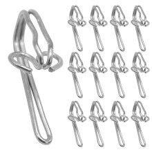 Heavy Duty Curtain Hooks,100 PCS Metal Curtain Header Tape Drapery Hooks for Pencil Pleats Curtains,Window Curtain