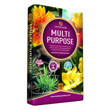 Multi-Purpose Growmoor Compost Soil Contains Nutrients for Plants - Nutrient Rich Compost Mix for Potting, Growing Garden, Plant Beds, Hanging