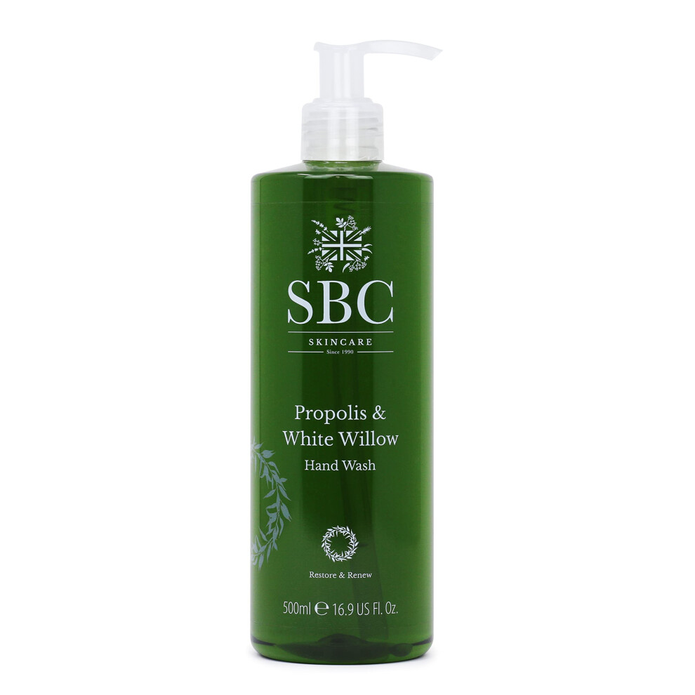Sbc Skincare White Propolis & Willow Hand Wash, Luxurious And Nourishing Hand Wash For Dry Or Sensitive Skin, Vegan Friendly (500Ml)