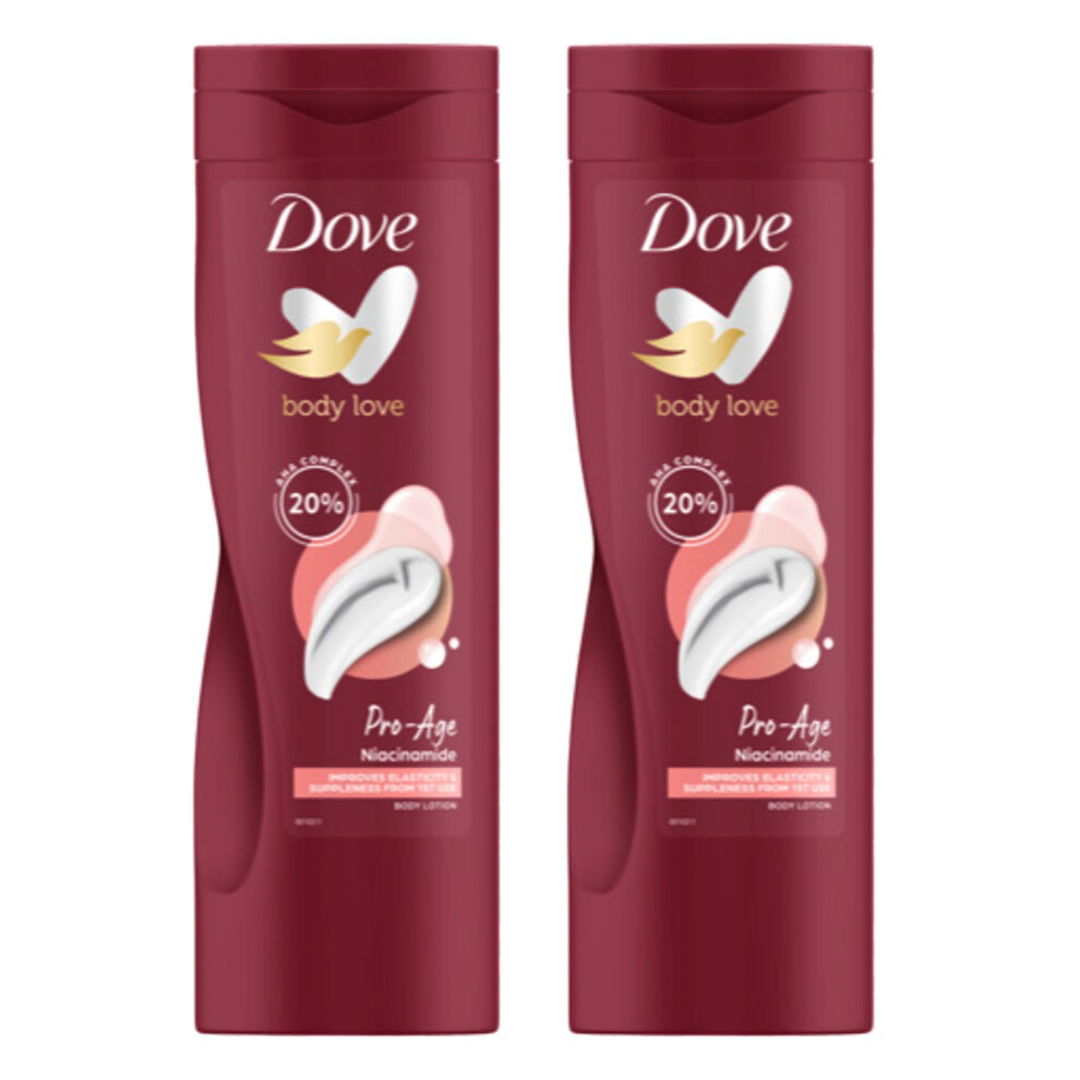 Body Love Pro Age Body Lotion Improves elasticity & suppleness from 1st use & moisturiser for more elastic skin 400 ml x2