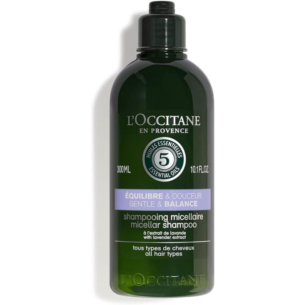Gentle & Balance Shampoo 300ml | Silicone & Sulfate Free | Vegan & 99% Readily Biodegradable | Enriched with Essential Oils | Luxury & Clean Beauty