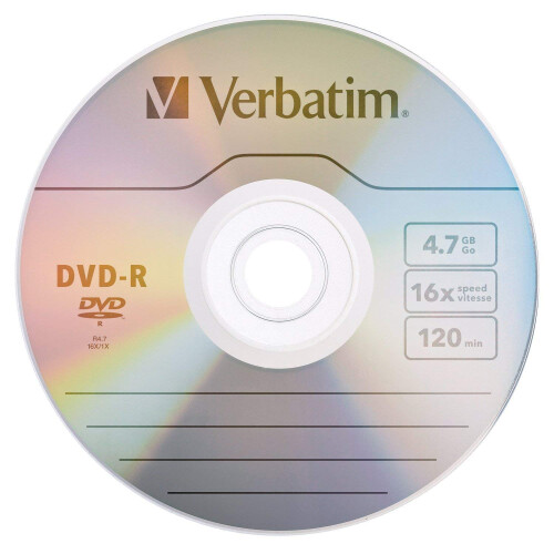 Verbatim DVD-R - VERBATIM - 4,7 Go - 16X - Alta qualidade - 120 min 1