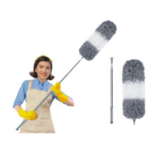 Microfiber Feather Duster for Cleaning Extendable Duster 110 Inches Long for High Ceilings Home Furniture Car Telescopic Pole Feather Dusters