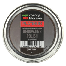 Footwear Renovating Polish Shoe, Dark Brown, 40g