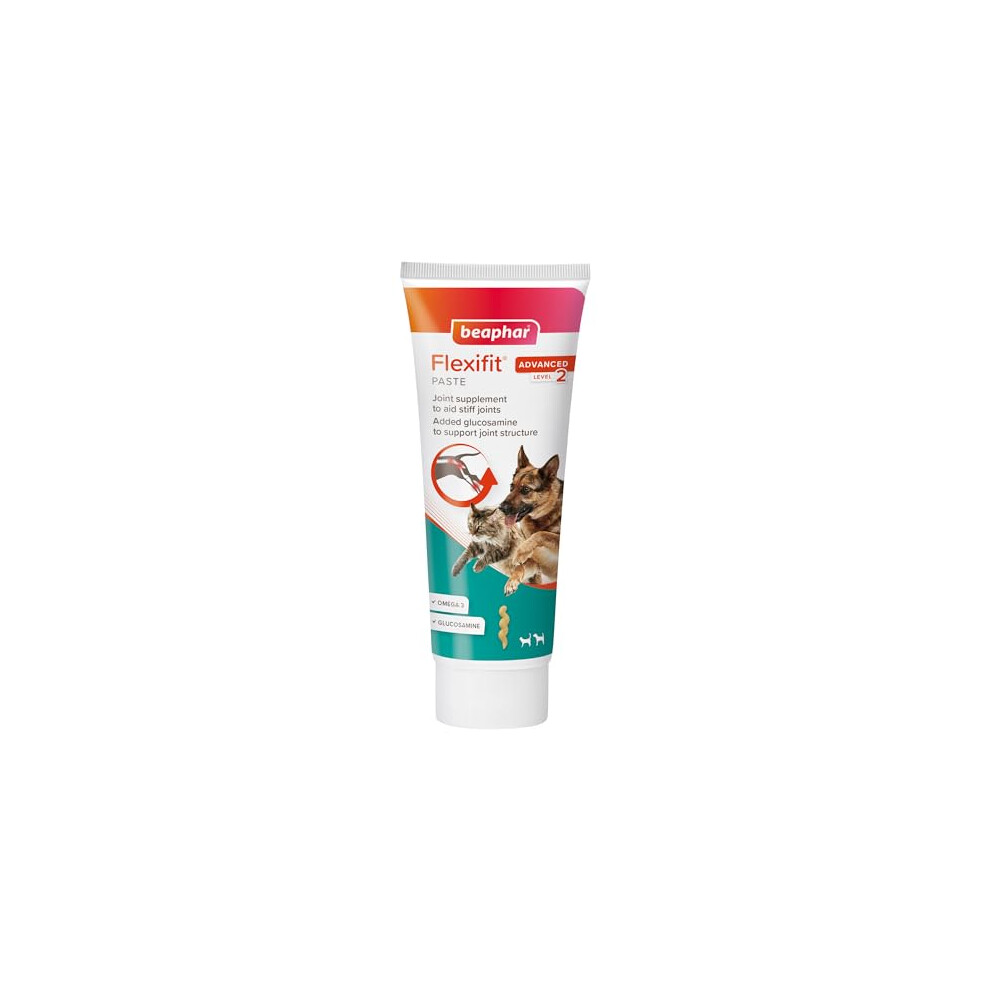 Beaphar – Flexifit Joint Supplement Paste For Cats & Dogs, 250G – Aids Stiff Joints – Contains Glucosamine, Omega 3, Vitamins C & E – Ideal For