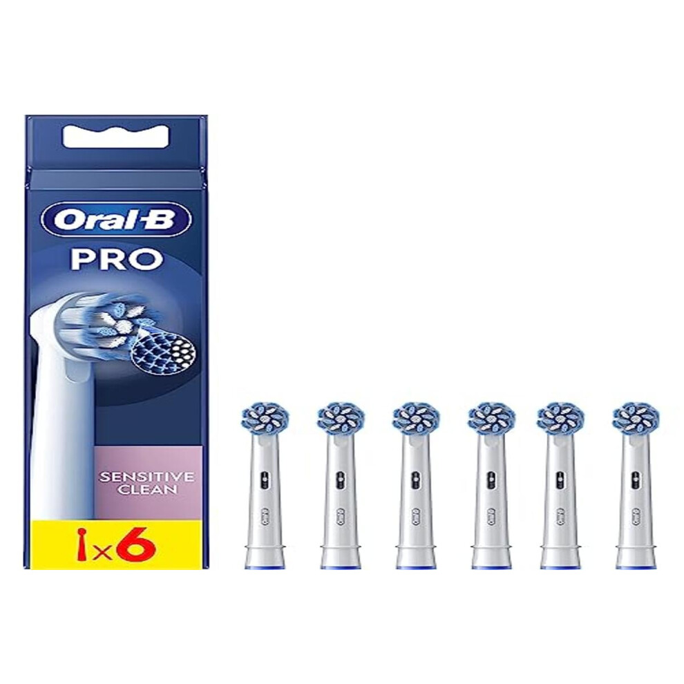 Pro Sensitive Clean Toothbrush Heads Pack of 6