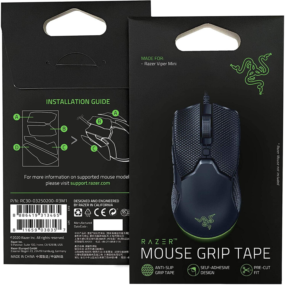 Mouse Grip Tape Razer Viper Mini (Non-Slip, Self-Adhesive, Pre-Cut)