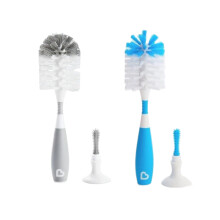 Bristle Deluxe Bottle and Teat Brush with Textured, Easy-Grip Handle - 1 Brush (Assorted Colours)