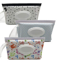 Portable Wet Wipe Pouch Dispenser, Reusable Baby Diaper Holder, Refillable Personal Travel Clutch Dispenser | Keeps Wet Wipes Moist [3-Pack]