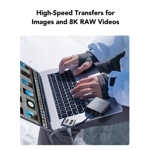 Lexar RW510 CFexpress Type B Card Reader, Up to 10Gbps, USB 3.2 Gen 2 CF Memory Card Reader for CFe Type B Card, CF Card Reader Includes USB Type-C Cable 2