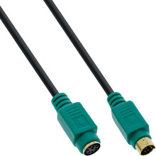 13343H PS/2 Extension Male/Female 3 m PC99 Green Plug Premium