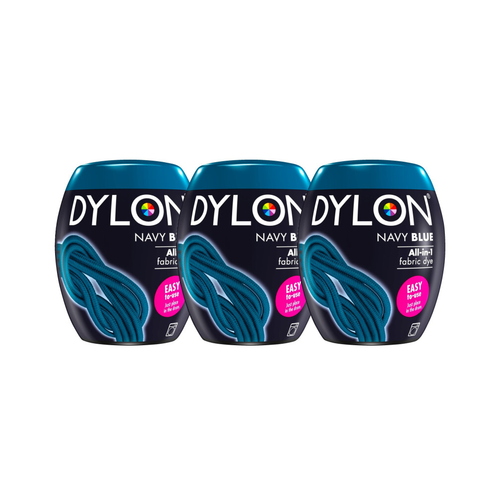 New Dylon 350g Navy Blue Machine Dye Pod 3 Pack