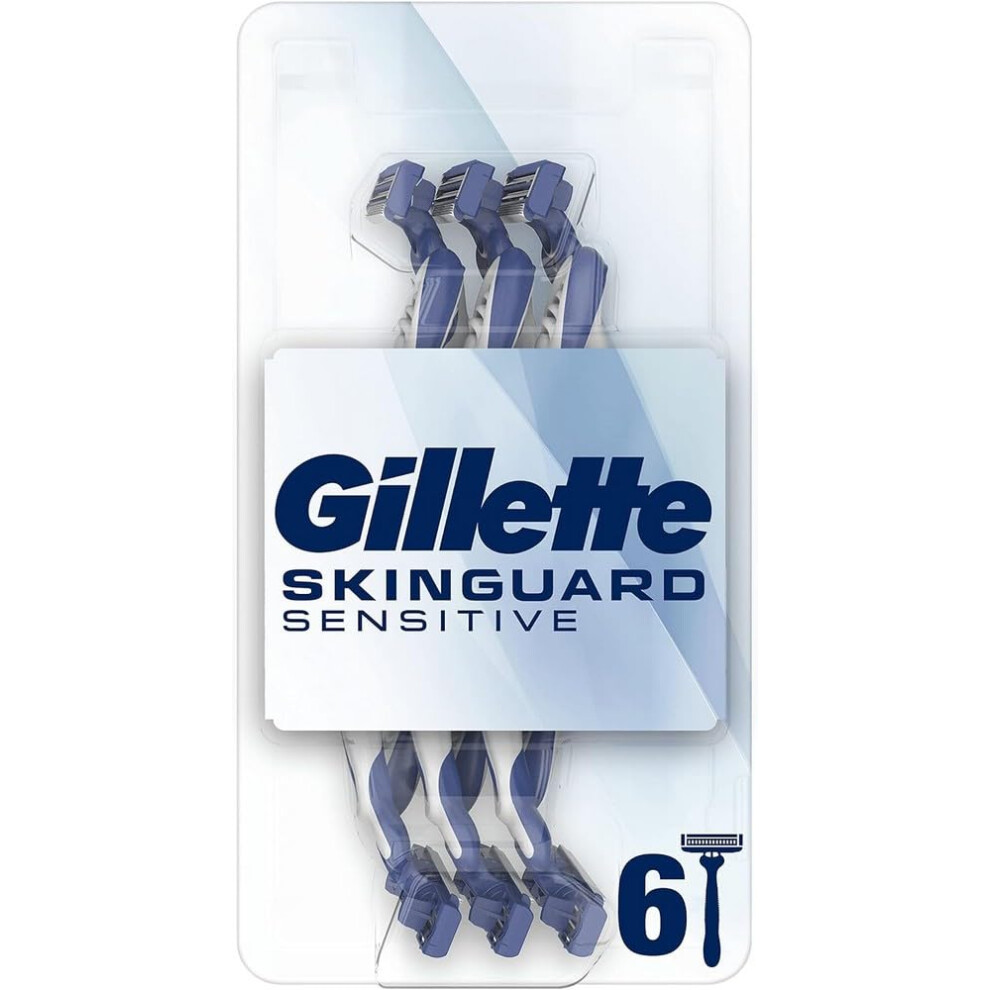 SkinGuard Disposable Razor for Sensitive Skin x8, Clinically Tested for Sensitive Skin