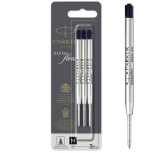 Ballpoint Pen Refills | Medium Point | Black QUINKflow Ink | 3 Count