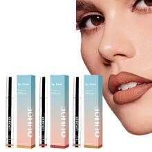3PCS Peel Off Lip Liner Stain, Light Brown/Dark Brown/Burgundy Long Lasting Tattoo Lip Liner Stain,Matte Peel Off Lip Liner,Infused with Hyaluronic