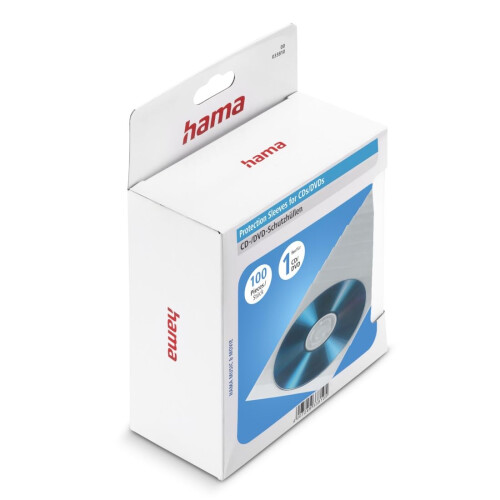 Hama Fundas protectoras para CD/DVD Hama - 100 piezas - Transparente 1