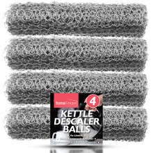 4pk Re-usable Kettle Descaler Balls Limescale Remover, Durable Kettle Descalers Wire Ball for Better Tasting Water, Kettle Descaler Ball Cleaner to