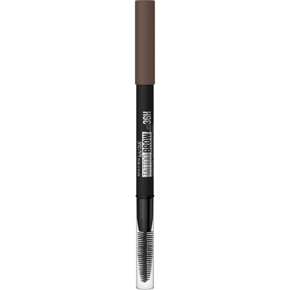 New York Tattoo Brow Semi Permanent 36Hr Eyebrow Pencil Longlasting Thicker Fuller Eyebrows Deep Brown 07