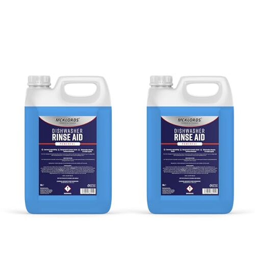 Dishwasher Rinse Aid, Blue, 10 Litre (2x5 Litre)