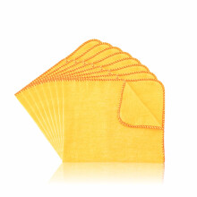 Yellow Dusters Heavy Duty Cotton Dusting Towel Soft Multi Purpose Duster Cloth For Dusting Polishing Cleaning Glass Car Window Office Kitchen