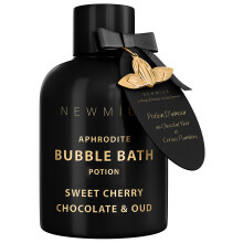 Premium Bubble Bath - Long Lasting Foaming Bubbles - Romantic Bath for Couples - Love Cherry Chocolate & Oud Moisturizing - Relaxing Stress Relief -