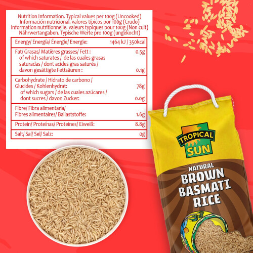 Brown Basmati Rice (Wholegrain), 5KG Bag 1