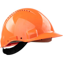 3M G3000D Orange Vented Short-Peak Slip-Ratchet Safety Helmet