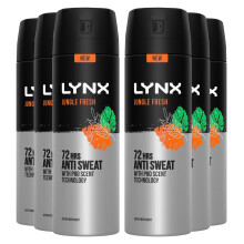 XL Antiperspirant Jungle Fresh 72H Long Lasting Sweat and Odour Protection Deodorant Spray for Men with Unique Scent of Palm Leaves and Amber, 200ml