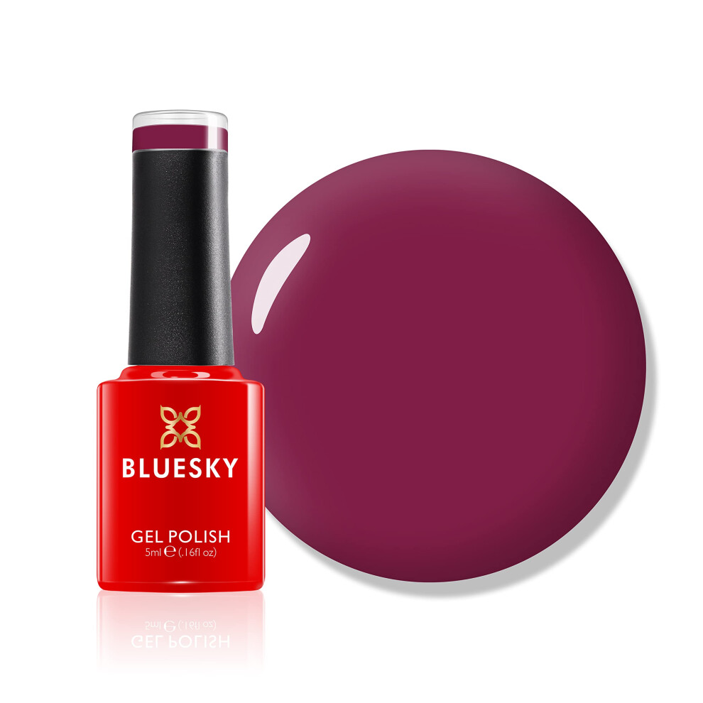 Gel Nail Polish, Vienna, Mini, FW01, Burgundy, Red, Long Lasting, Chip Resistant, 5 ml Requires Drying Under UV LED Lamp