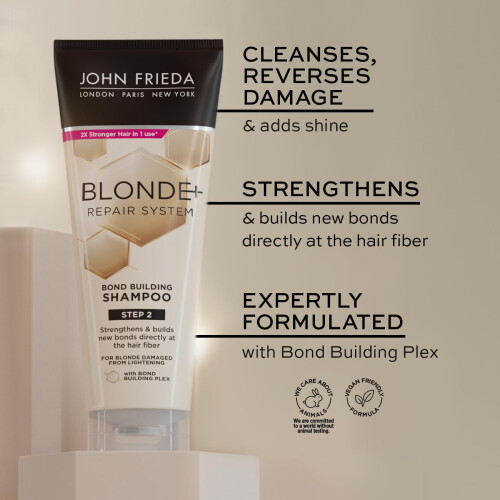 John Frieda Blonde+ Repair System Bond Building Shampoo 250ml 2