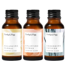 | Counter Clean Mixed Refill Kit | All Natural Gentle Non Toxic Organic Essential Oils Multipurpose Cleaner | Citrus Floral Vetiver l Home Kitchen