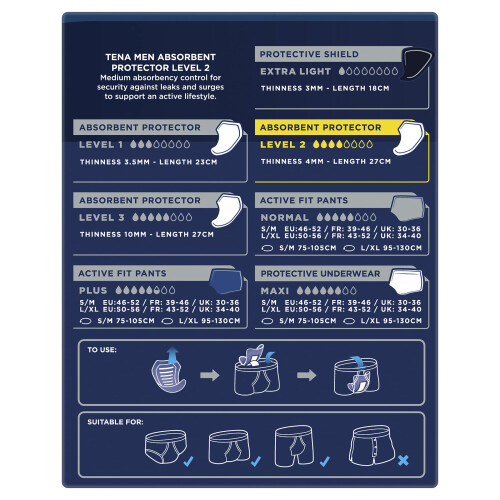 Tena TENA MEN LEVEL 2 protector 100% absorbente 10 u 1