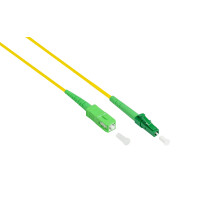 OS2 Fibre Optic Cable - Simplex - Male LC (APC) to SC (APC) - Singlemode 9/125 - Fibre Optic Cable Patch Cable for FTTH/FTTB/FTTx/FritzBox/Router - 10