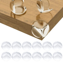 12 PCS Baby Table Corner Protectors, Corner Protectors for Children's Safety for Office, Crib, Fireplace, Table, Molle Corners & Edges