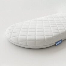 Classic Foam Moses Basket Mattress, White, 67 x 30 x 4cm