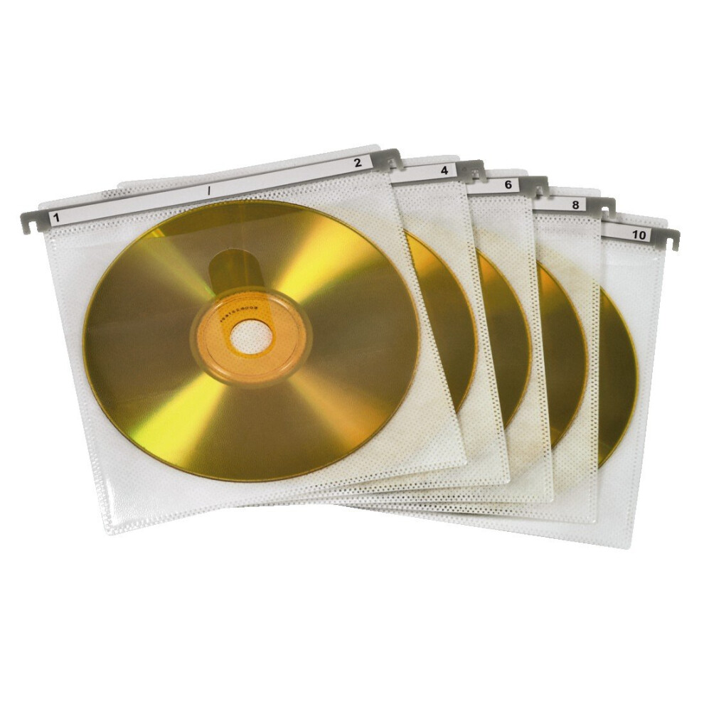 Hama 51176 | 50 Cd And Dvd Double Protective Sleeves | White