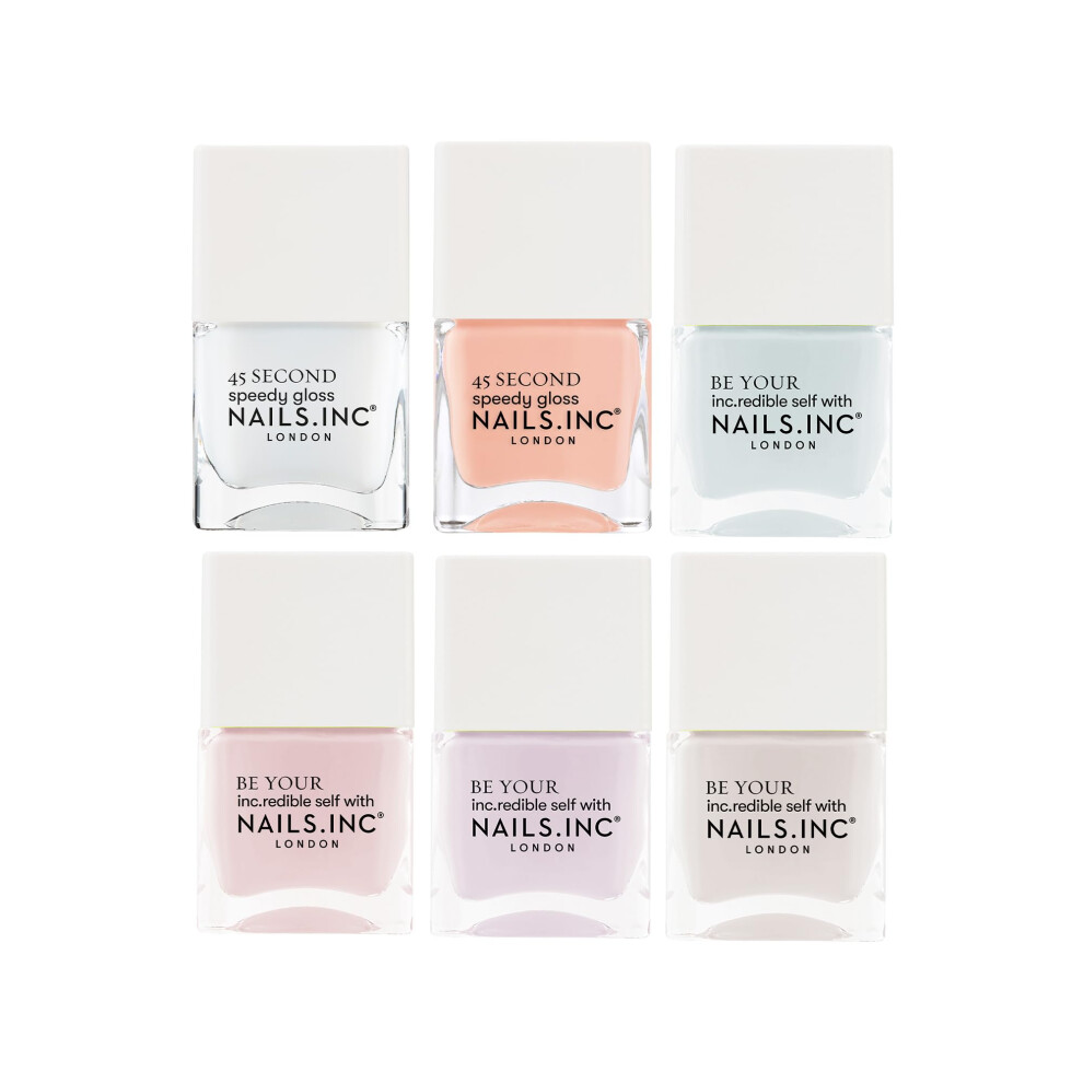 Nails.INC Sweetest Pastels 6-Piece Nail Polish Set (Worth Value 48)