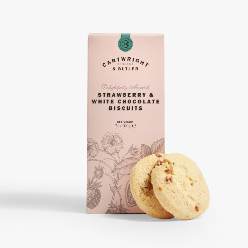 | Strawberry & White Chocolate Biscuits In Carton