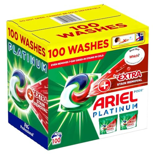 Platinum Washing Pods 100 Washes 2320G +Extra Stain Removal On top