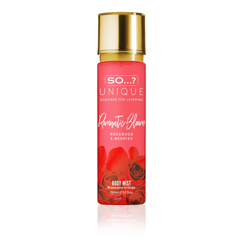 Soâ¦? Unique Womens Vegan Romantic Bloom Body Mist Fragrance Spray 150Ml
