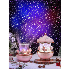 Night light for children, night projector with 360 remote control, timer, 8 songs, 6 films, cute rabbit lamp
