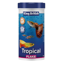 | Tropical Fish Flake 55g | Multi-Vitamin Complete Food | Clear Water Formula Natural Ingredients | For Tropical & Other Aquarium Fish