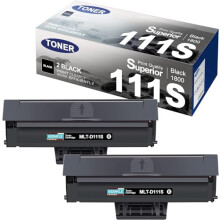 Pack of 2 MLT-D111S Toner Black Compatible with Samsung MLT D111S MLT-D111L Printer Cartridges for Xpress M2070w Toner M2070 M2026w M2026 M2070fw