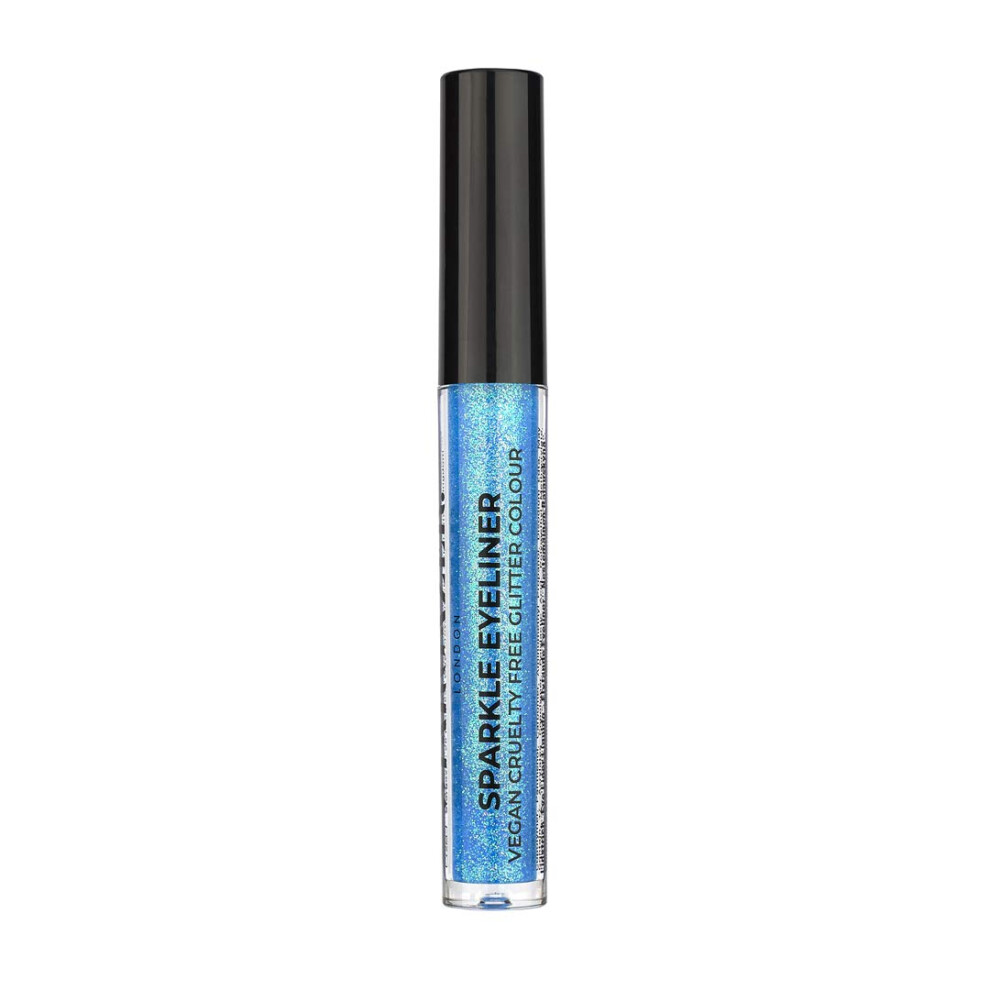 Sparkle Vegan Glitter Liquid Eyeliner, Quick Drying Fine Extreme Glitter Colour, Blue