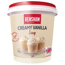 Vegan Buttercream Style Soft Icing - Vanilla 400 g (Pack of 1)