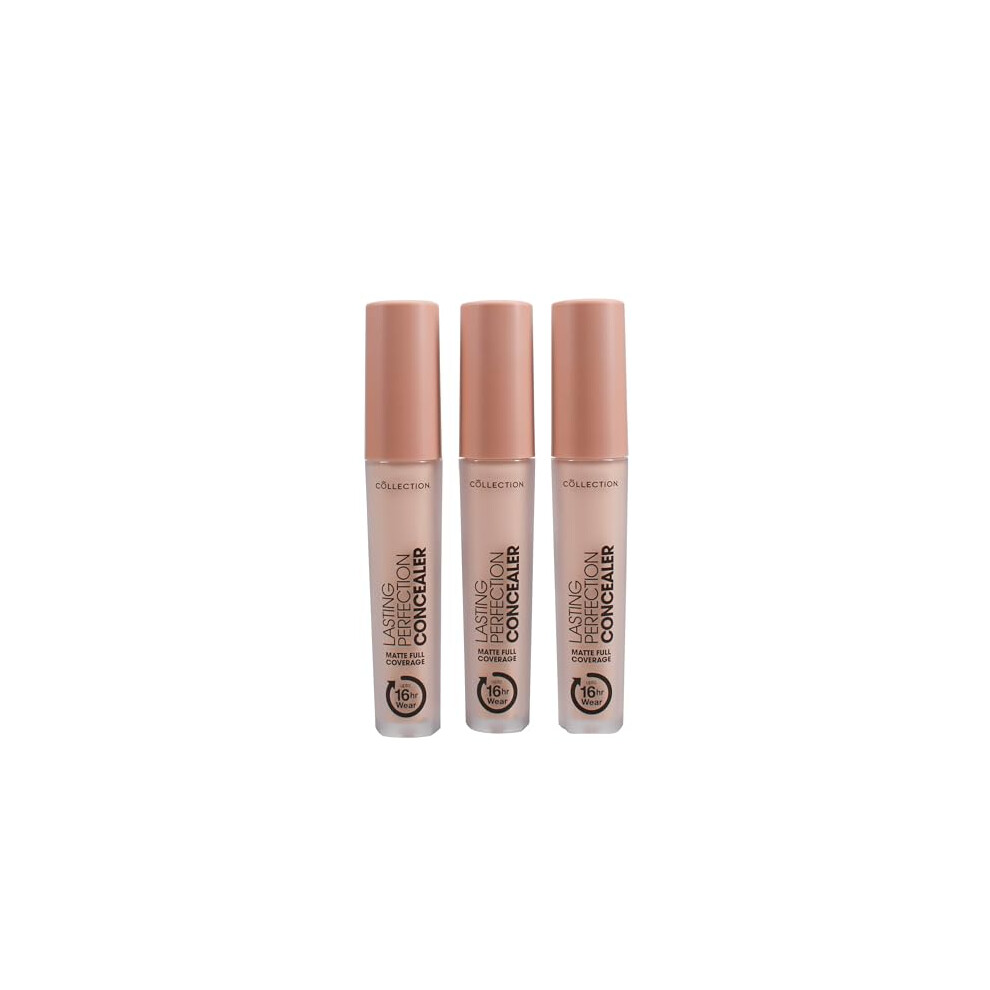 Cosmetics Lasting Perfection Concealer, 16-Hour Wear, Long Lasting Concealer, Fair, (Pack of 3), Trio Value Bundle