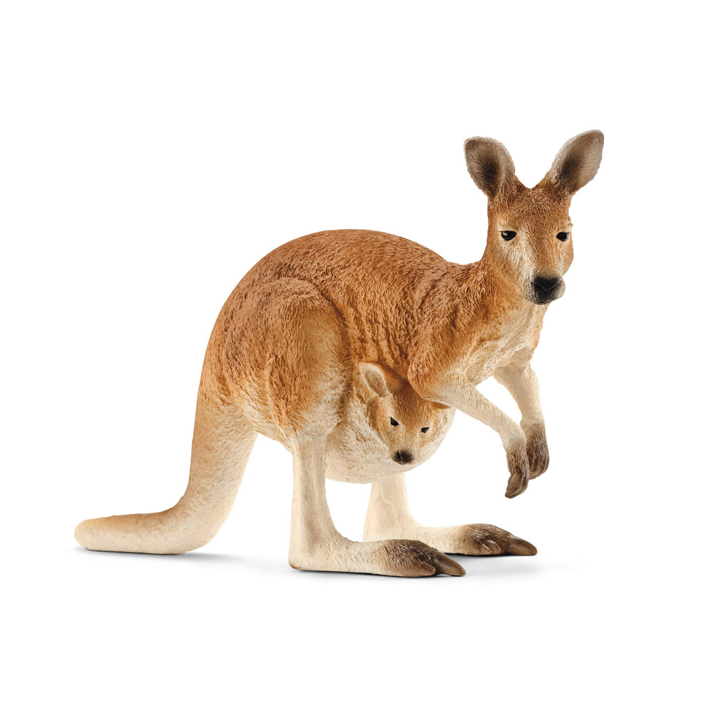 14756 Kangaroo Wild Life Toy Figurine for children aged 3-8 Years, Red