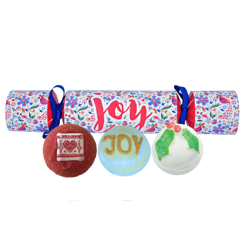 Joy Cracker Handmade Bath Blaster Gift Pack, Contains 3-Pieces, 160 g Each [Contents May Vary]