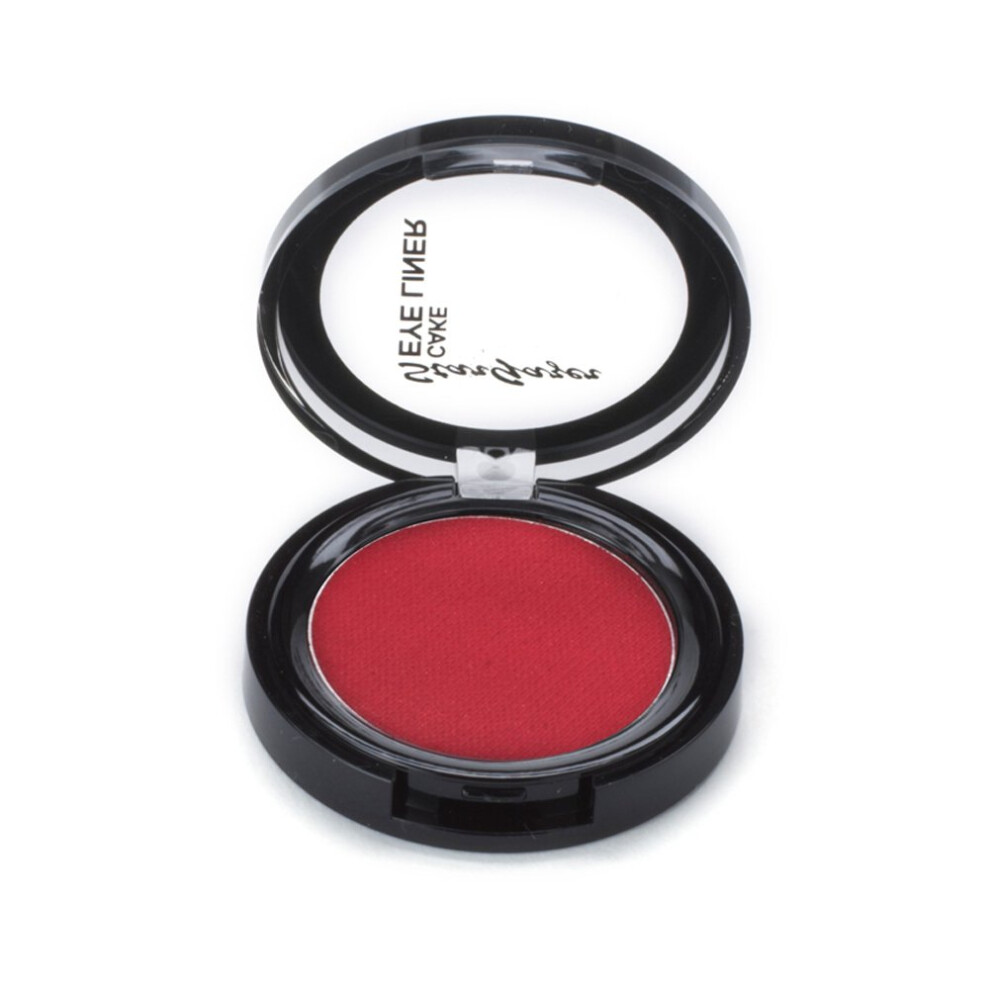 Red Cake eye liner. A wet and dry use pressed powder cake eye liner.